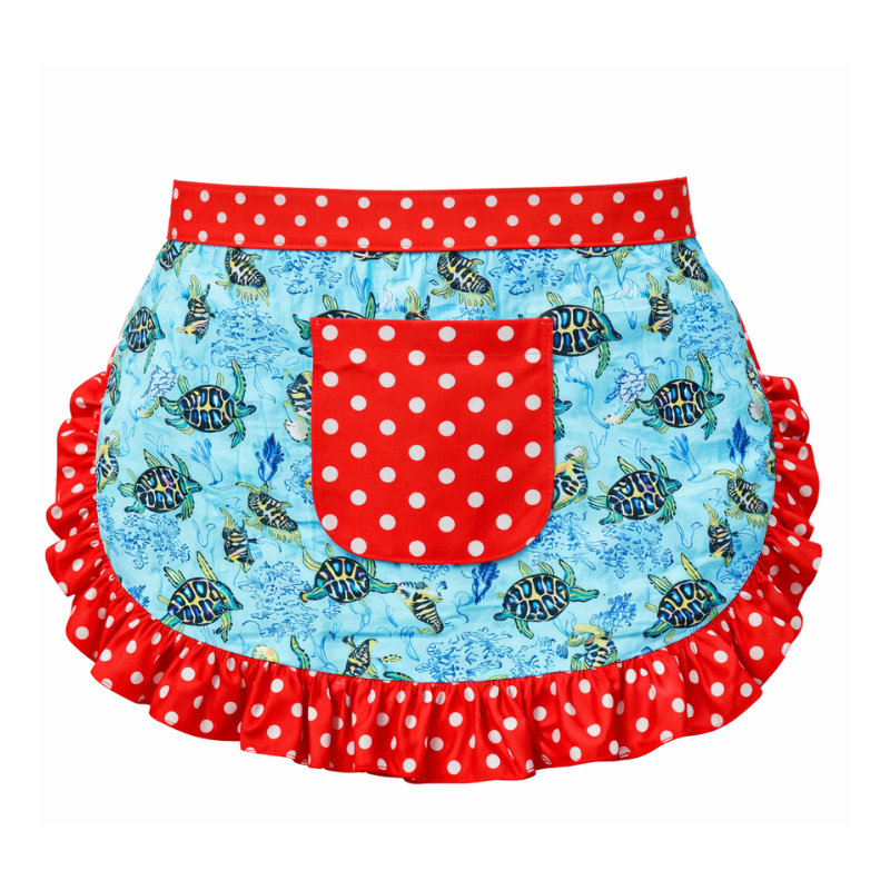 Cute Half Apron (Skirt Style) | Mini Waist Apron for Kitchen, Cooking & Cleaning | Lightweight Stylish Apron