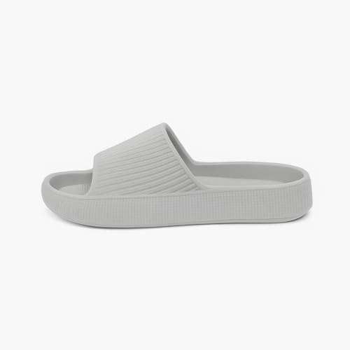 Buy Comfort Plus Adult Sliders, Anti-Skid, Waterproof, Lightweight, Slip-On (Grey, 8, UK Footwear Size System, Adult, Men, Numeric, Medium, 8) at Amazon.in