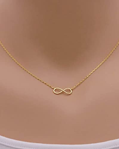 Fashion Frill Exclusive Pendant For Girls Infinite/Infinity Gold Plated Chain Necklace For Women Girls Women's Jewellery Gift For Anniversary Stylish Pendant (Casual) : Amazon.in: Fashion
