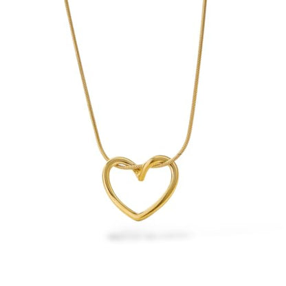 JYARSH 18K Gold Plated Heart Pendant Chain Necklace for Women & Girls | Anti Tarnish Stainless Steel Minimal Love Locket Stylish Everyday Wear Jewellery Valentine, Anniversary Birthday G : Amazon.in: Fashion