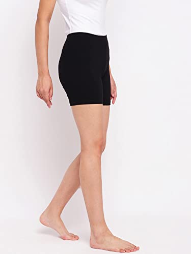 Enamor Women's Shorts (Black, L) : Amazon.in: Fashion