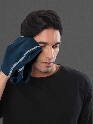 Freecultr Unisex Bamboo Bandana, Anti Microbial Super Soft & Comfort Fit, Breathable Multipurpose Headband, Face Mask for Dust Protection and Sun - Plain Pack of 2-Black,Sapphire Blue : Amazon.in: Clothing & Accessories