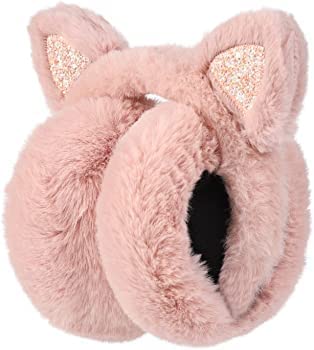 Handcuffs Ear Muff Winter Cute Cat Kitten Ear Warmer Earmuffs Faux Fur Plush Ear Cover For Girls Women : Amazon.in: Fashion