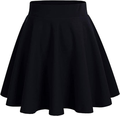 Buy Women's Skater Skirt, Black, Flared A-Line Mini Skirt at Amazon.in