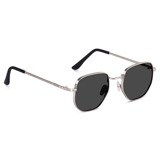 Buy SUNFRIZ Small Octagonal Polarized Sunglasses for Women Men, Classic Retro Metal Frame, UV400 Protection, Black Lens, Gold-Black at Amazon.in
