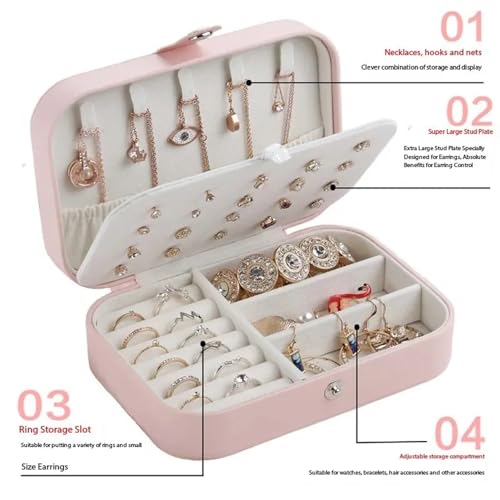 Buy Shining Diva Fashion Jewellery Organisers Box PU Leather Storage Case for Rings, Earrings, Necklace Jewelry Organizer for Women Travel Valentine Birthday Gifts for Girls Wife Girlfriend (BOX1001) at Amazon.in