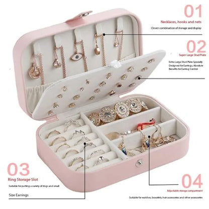 Buy Shining Diva Fashion Jewellery Organisers Box PU Leather Storage Case for Rings, Earrings, Necklace Jewelry Organizer for Women Travel Valentine Birthday Gifts for Girls Wife Girlfriend (BOX1001) at Amazon.in