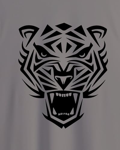 Buy AUSK Men Polyester Regular Fit Vest | Gym T-Shirt For Men | Lion Printed Sleeveless T-Shirt For Mens (Color-Grey) at Amazon.in