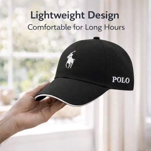Buy Urban Punk Polo Style Baseball Cap for Men & Women (Pack of 1) – Premium Cotton Adjustable Unisex Hat, Maroon and Black Performance Sports Caps for Gym, Running, and Travel – Breathable & Durable at Amazon.in