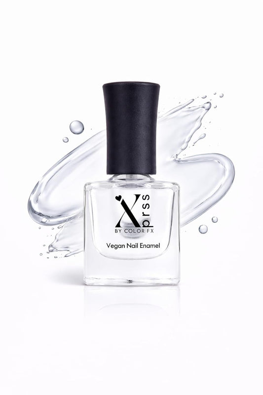 Color Fx New York Xprss Vegan High-Shine Glossy Nail Polish|Chip-Resistant, Quick-Drying, Long-Lasting, Non-Yellowing| 21 Toxin-Free| Nail Polish for Women - Top Coat Clear