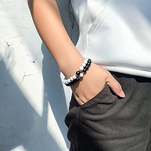 Okos Fashion Jewellery Magnetic Heart Shape Couple Bracelet