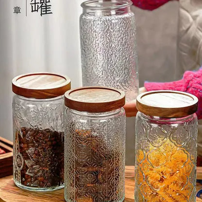 Wooden Spice Rotating Wooden Rack w/ 16 Glass Spice Jars | Kitchenware | Homeware & Lifestyle Essentials