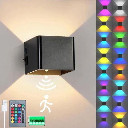 Hagood Hot Sale 4400Mah Magnetic USB Rechargeable Led Charging Wall Lamp with Motion Sensor Wireless Led Light Indoor Wall Light