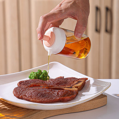 230ml Eco-Friendly Bamboo Condiment Bottle Oil Dispenser Microwave Safe Spice Pepper Jar for Air Fryer BBQ Set