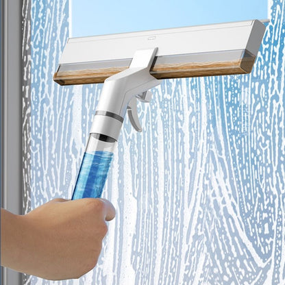 4-in-1 New Double-Sided Household Glass Wiper Squeegee with Water Collector and Retractable Spray Window Cleaner