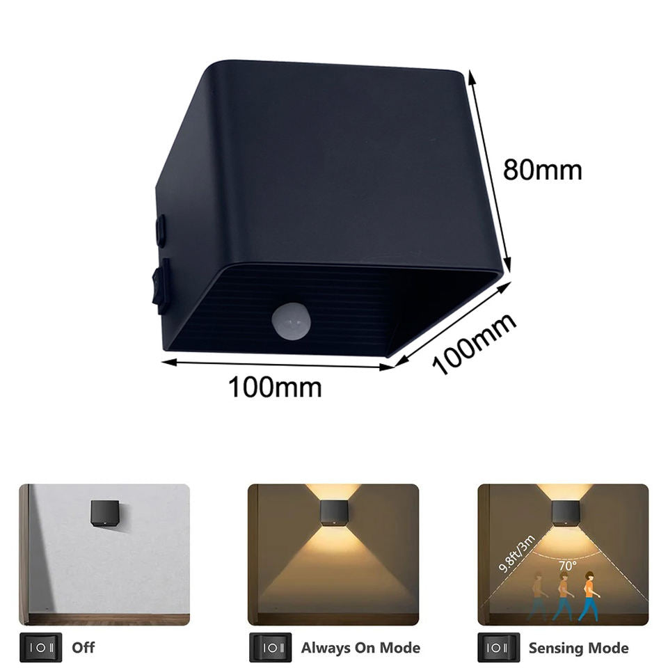 Hagood Hot Sale 4400Mah Magnetic USB Rechargeable Led Charging Wall Lamp with Motion Sensor Wireless Led Light Indoor Wall Light
