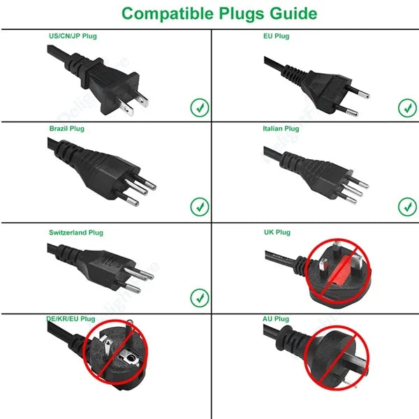 3-in-1 Wireless EU Plug Adapter – Universal Travel Power Adapter for Multiple Devices (Random color-Pack of 1)