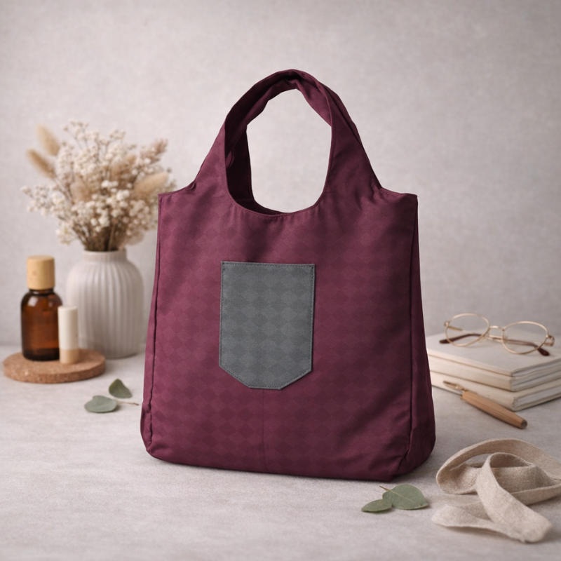 Heavy Cotton Tote Bag | Large Capacity Reusable Shoulder Bag for Shopping & Daily Use (Random Print-Pack of 1)