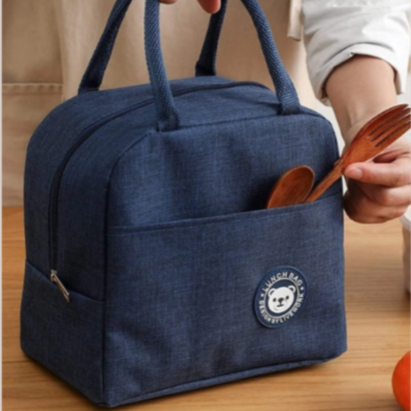 Portable Thermal Lunch Bag – Insulated Food Storage Bag for Office, School & Travel (Random Colour-Pack of 1)