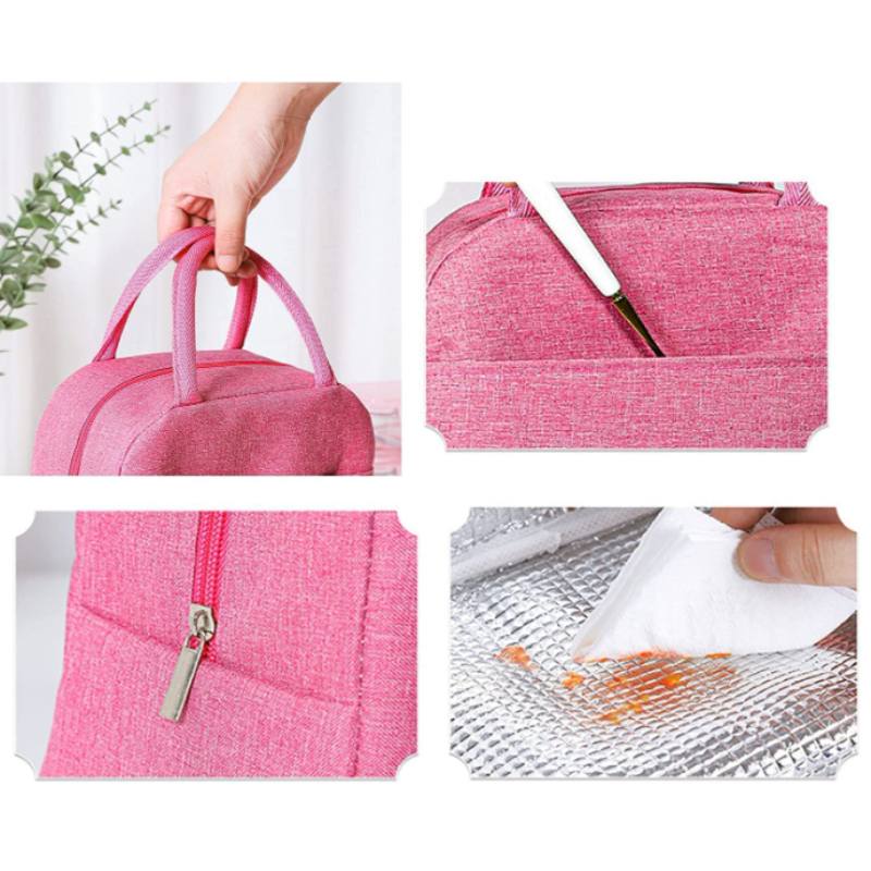 Portable Thermal Lunch Bag – Insulated Food Storage Bag for Office, School & Travel (Random Colour-Pack of 1)