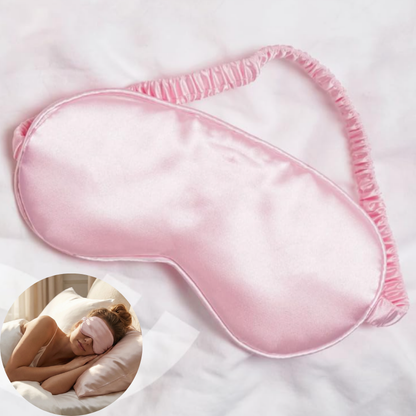 Satin Silk Eye Mask – Ultra Smooth Soft Sleep Mask & Blindfold for Sleeping, Travel, Relaxation, Meditation & Yoga (Random color-Pack of 1)