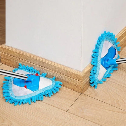 Triangle Ceiling Cleaning Mop with Handle – Microfiber Wall, Ceiling & Corner Cleaning Mop
