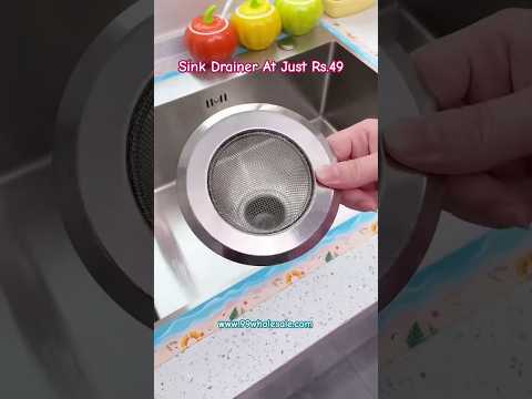 Round Stainless Steel Sink Strainer 11 CM – Rustproof Mesh Drain Filter & Anti-Clogging Hair Catcher Jali for Kitchen Sink