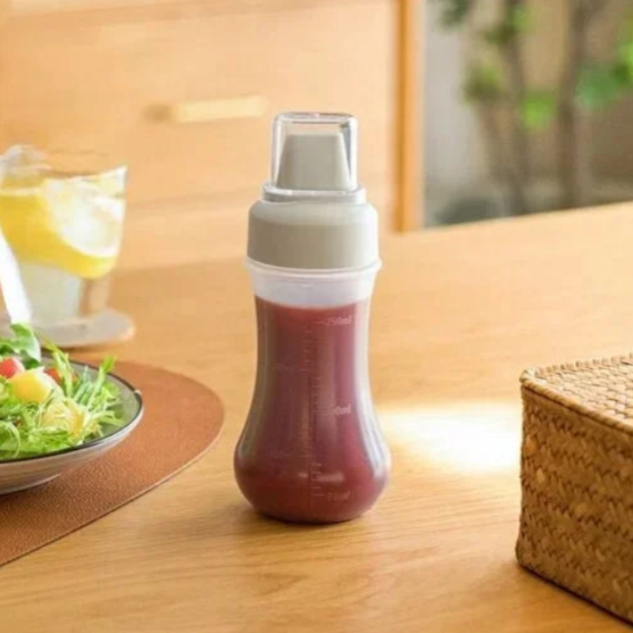 5 Hole Squeeze Sauce Bottle (280 ML) – Portable Plastic Condiment Dispenser with Lid | Buy 1 Get 1 Free(Random color)